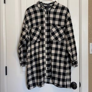 VICI oversized plaid tunic